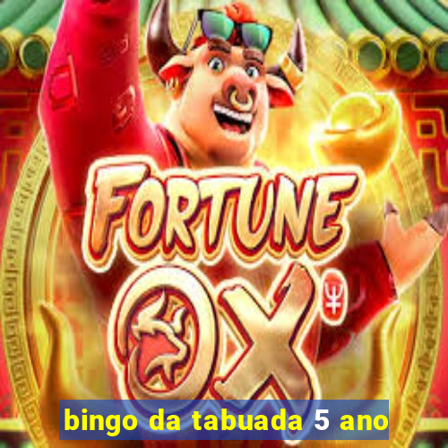 bingo da tabuada 5 ano